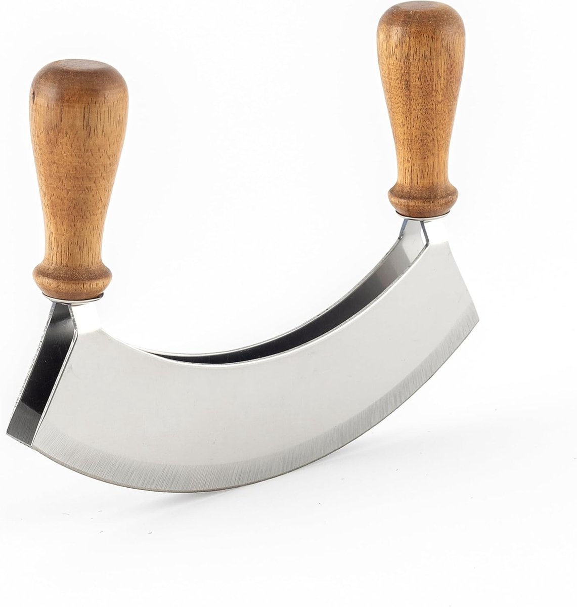 Kaasschaaf jonge kaas - Acaciahout - 17,5 cm - Kruidenhakselaar met Dubbel Lemmetstaal - Voor Keuken en Koken