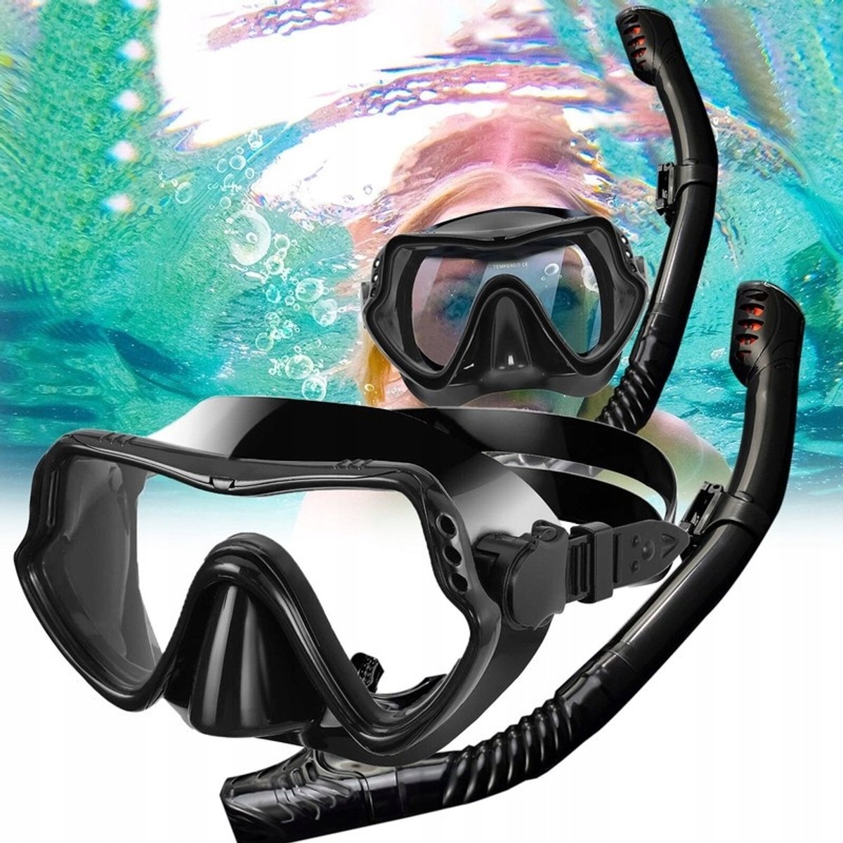 Duikset Masker en Snorkel voor Volwassenen - Helder Zicht & Comfort