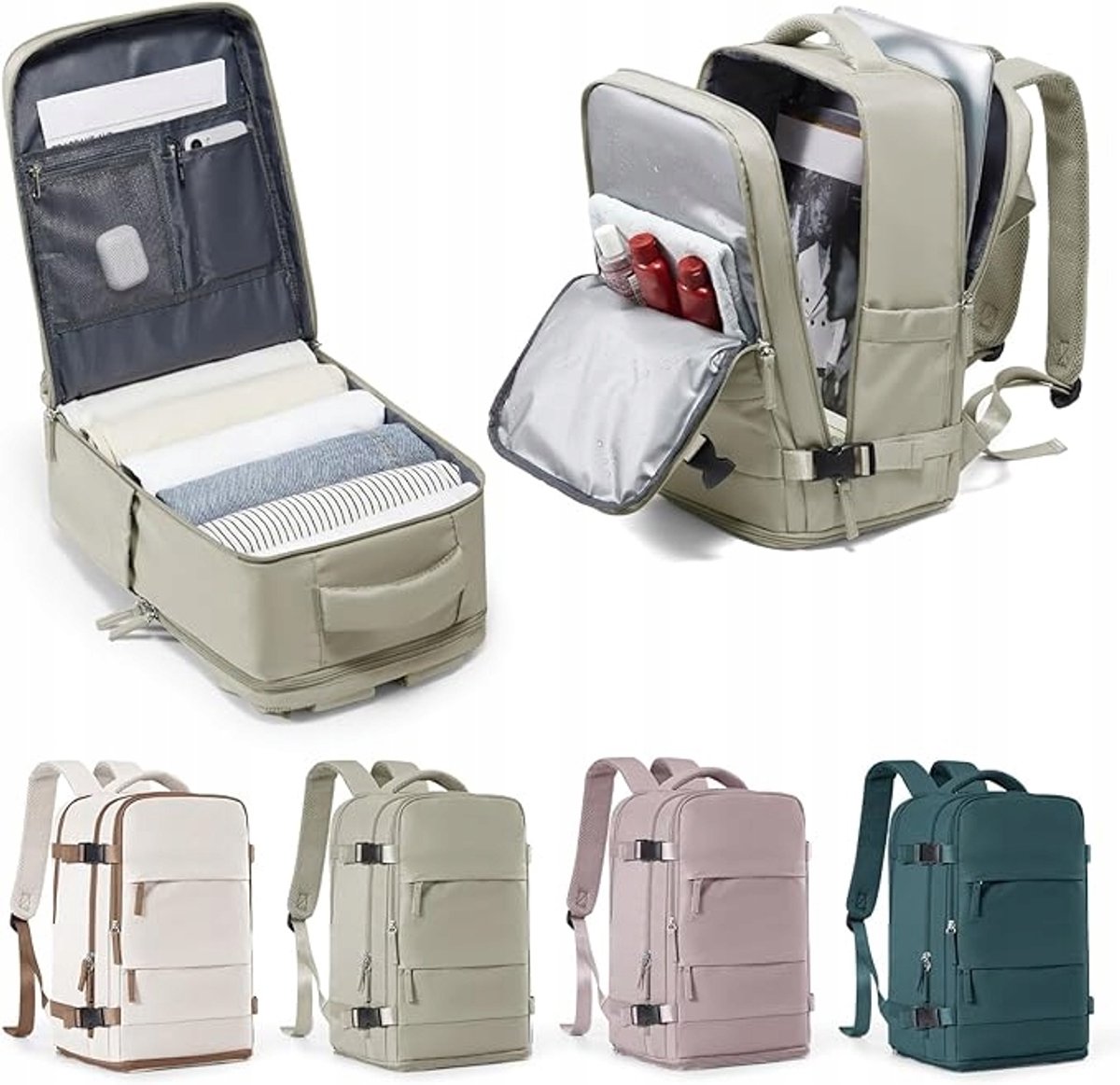 WEPLAN Handtas Rugzak 40x20x25cm - Vliegtuig Cabine Bagage