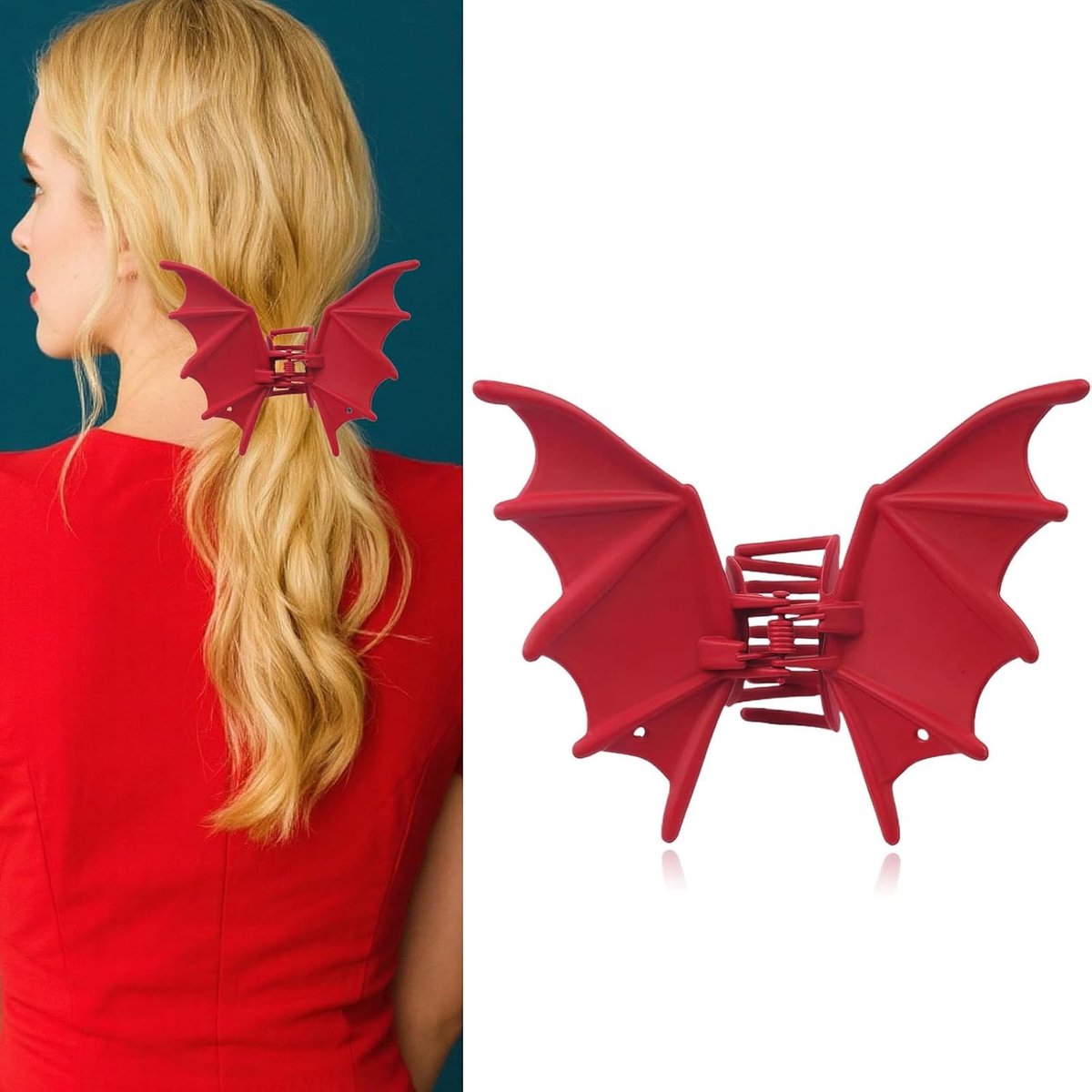 Gotische Vleermuis Haarklemmen - Y2K Punk Allooi - Haaraccessoire voor Dames en Meisjes - Voor Dagelijks Gebruik