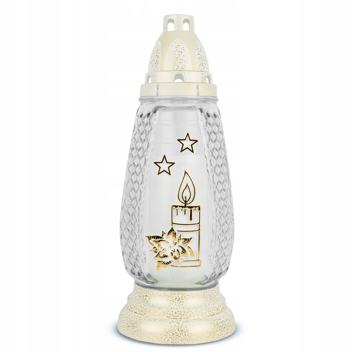 Merloos Kerstmis Graflicht 30 cm Goud met Brandstof