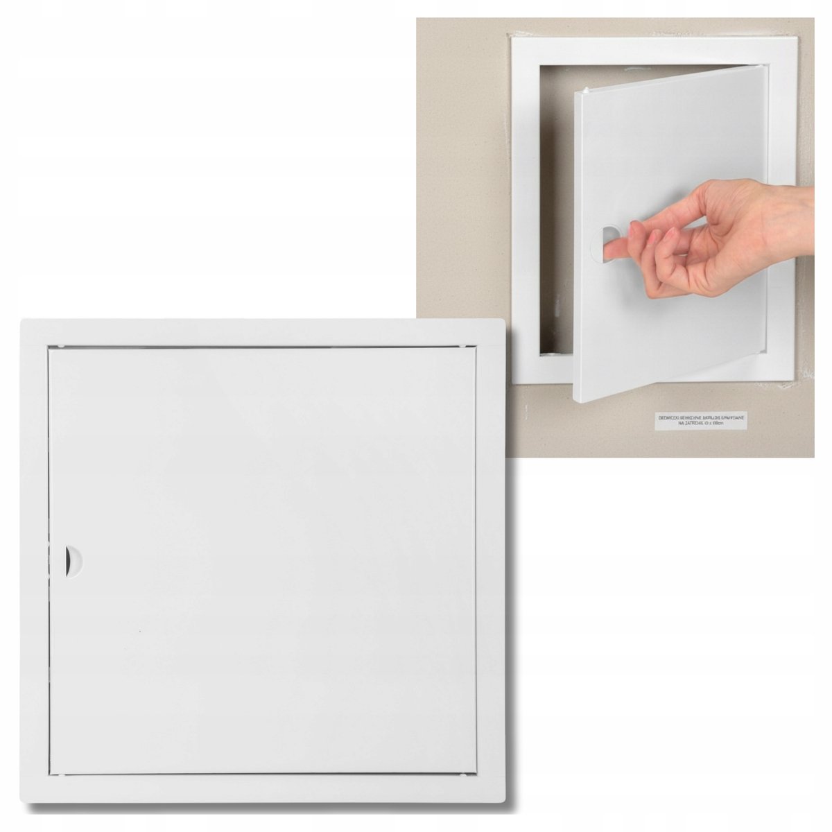 Wit Metal Luik 40x40cm - Universeel & Makkelijk te Openen
