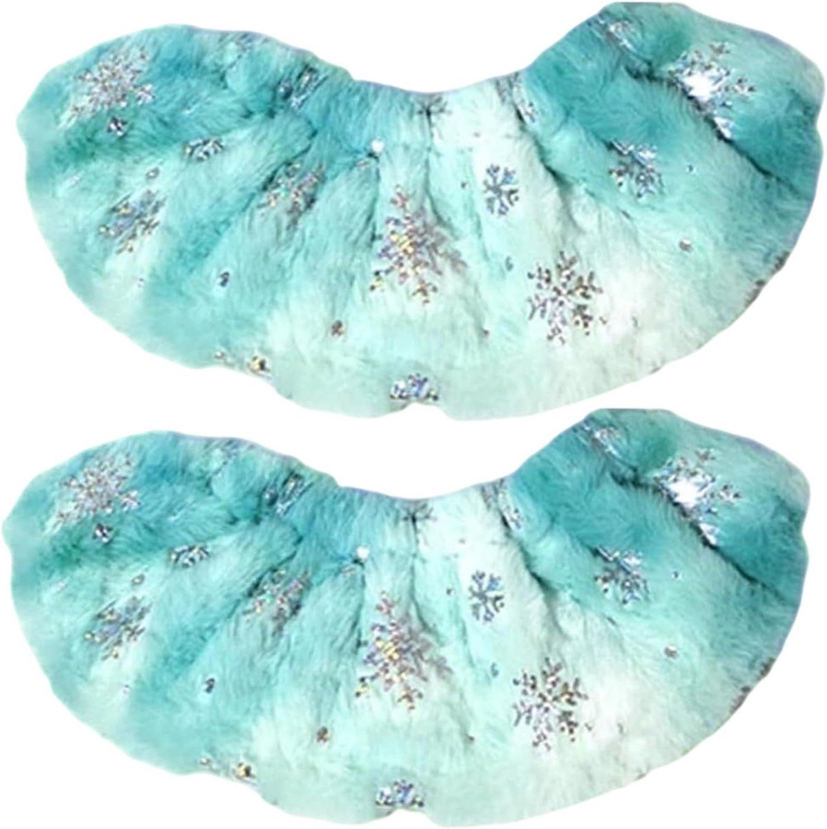 Schaatsbeschermers - IJshockey Kunstschaats - Messen Beschermen - Vochtregulerend Flanel - 25-30 cm - Groen