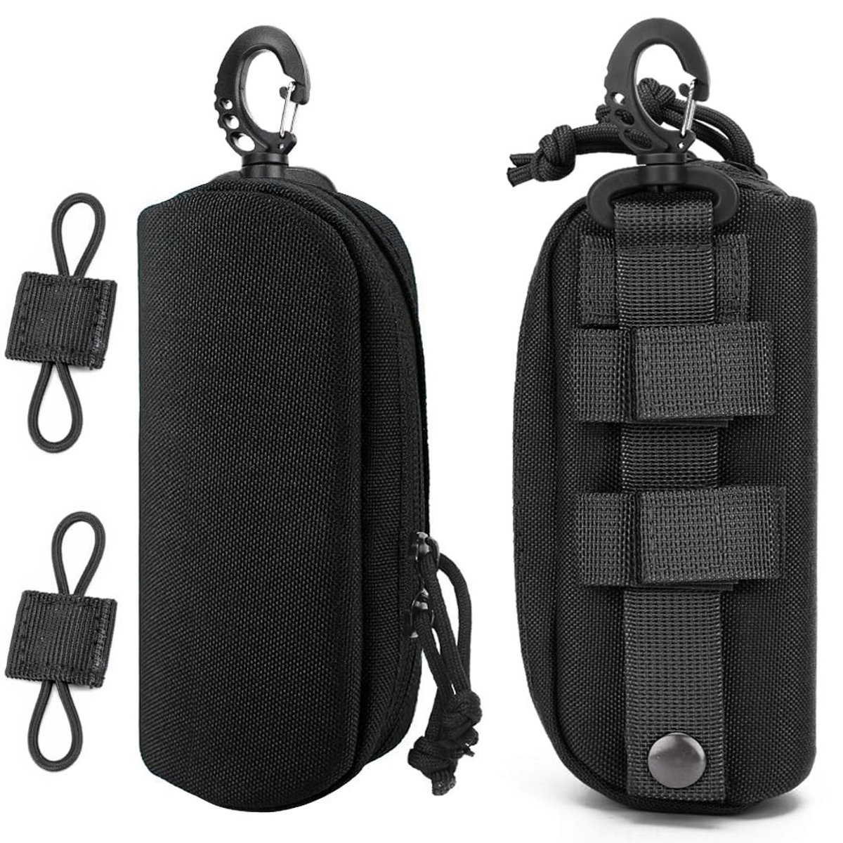 SolidKeus - Set van 2 Shockproof Brillen Etuis met Riemclip
