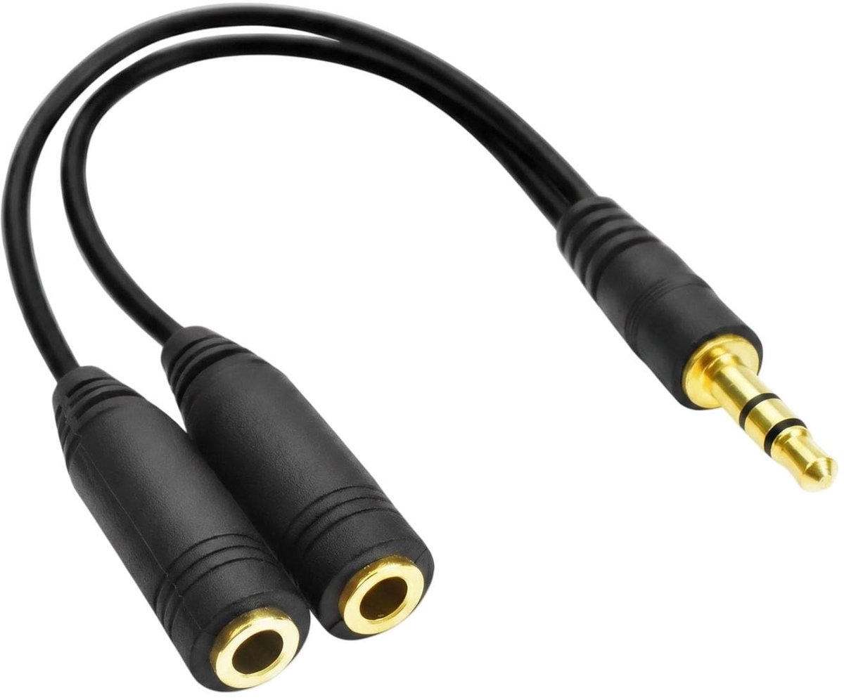 SolidKeus - 3.5mm Audio Splitter voor Hoofdtelefoons