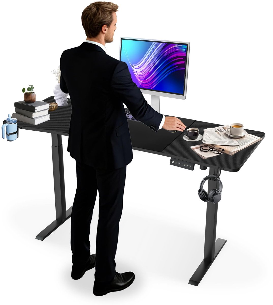 SolidKeus - Elektrisch In hoogte Verstelbaar Bureau 160 x 60 cm