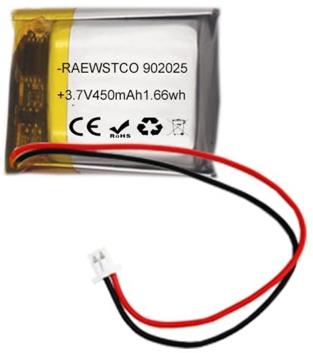 SolidKeus - 3.7V 450mAh Lithium Batterij voor Schoonheids- en Massageapparaten