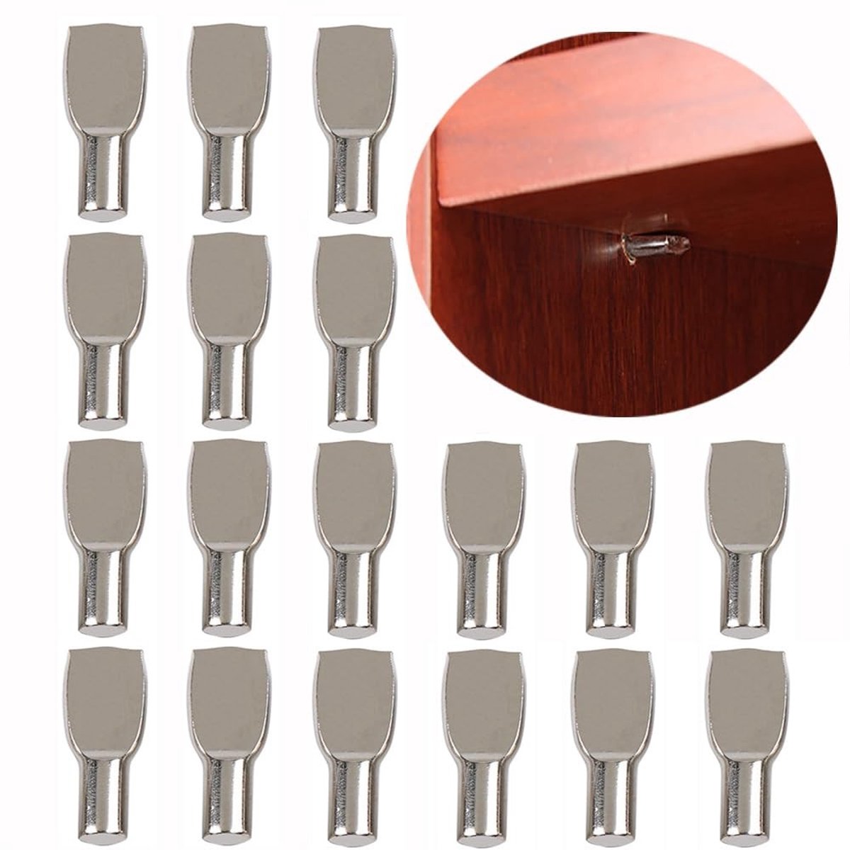 SolidKeus - 30 Stuks Kastplank Steunen met 7 mm Diameter