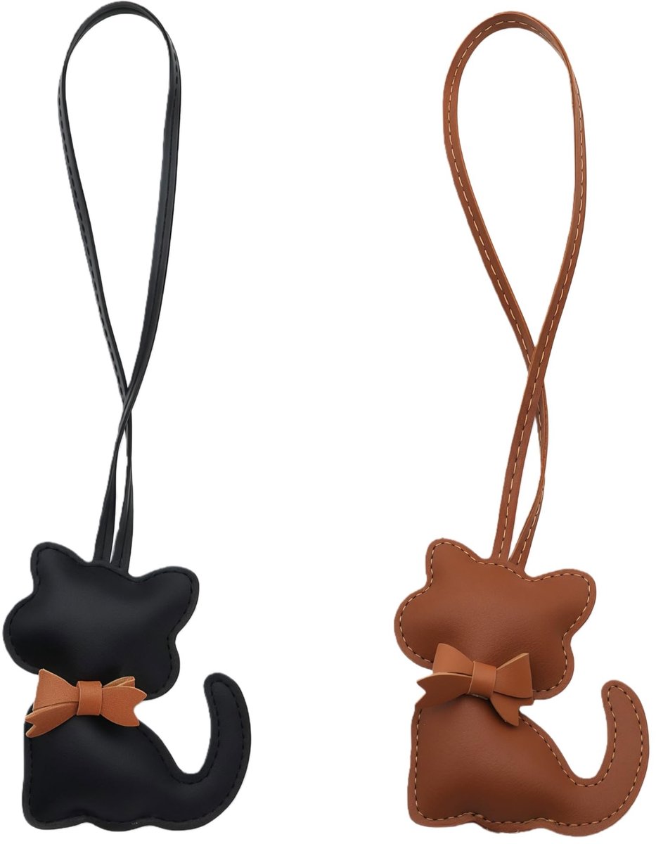 SolidKeus - Set van 2 Handtas Hangers met Schattige Kat Ontwerpen