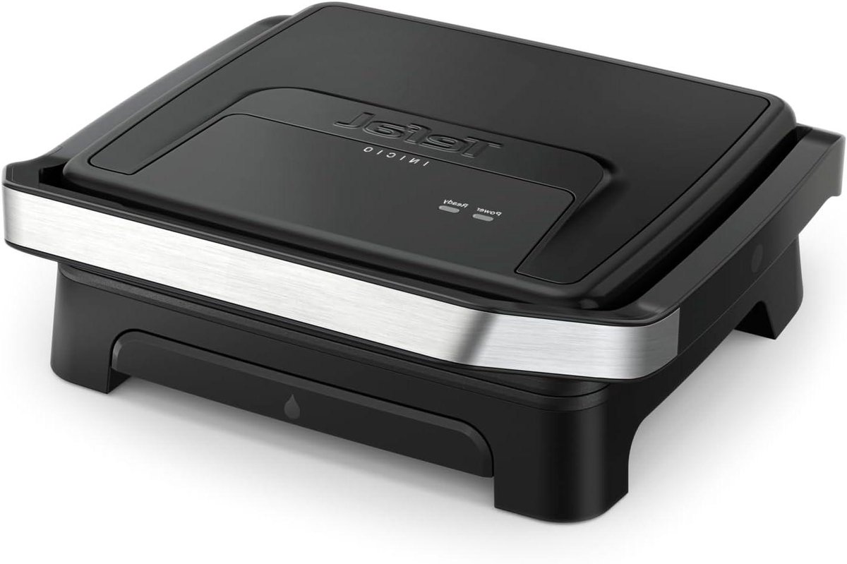 Panini Grill - Contactgrill Tosti - Snelle Maaltijden - Dubbelzijdig Grillen - 29 x 26 cm - Zwart