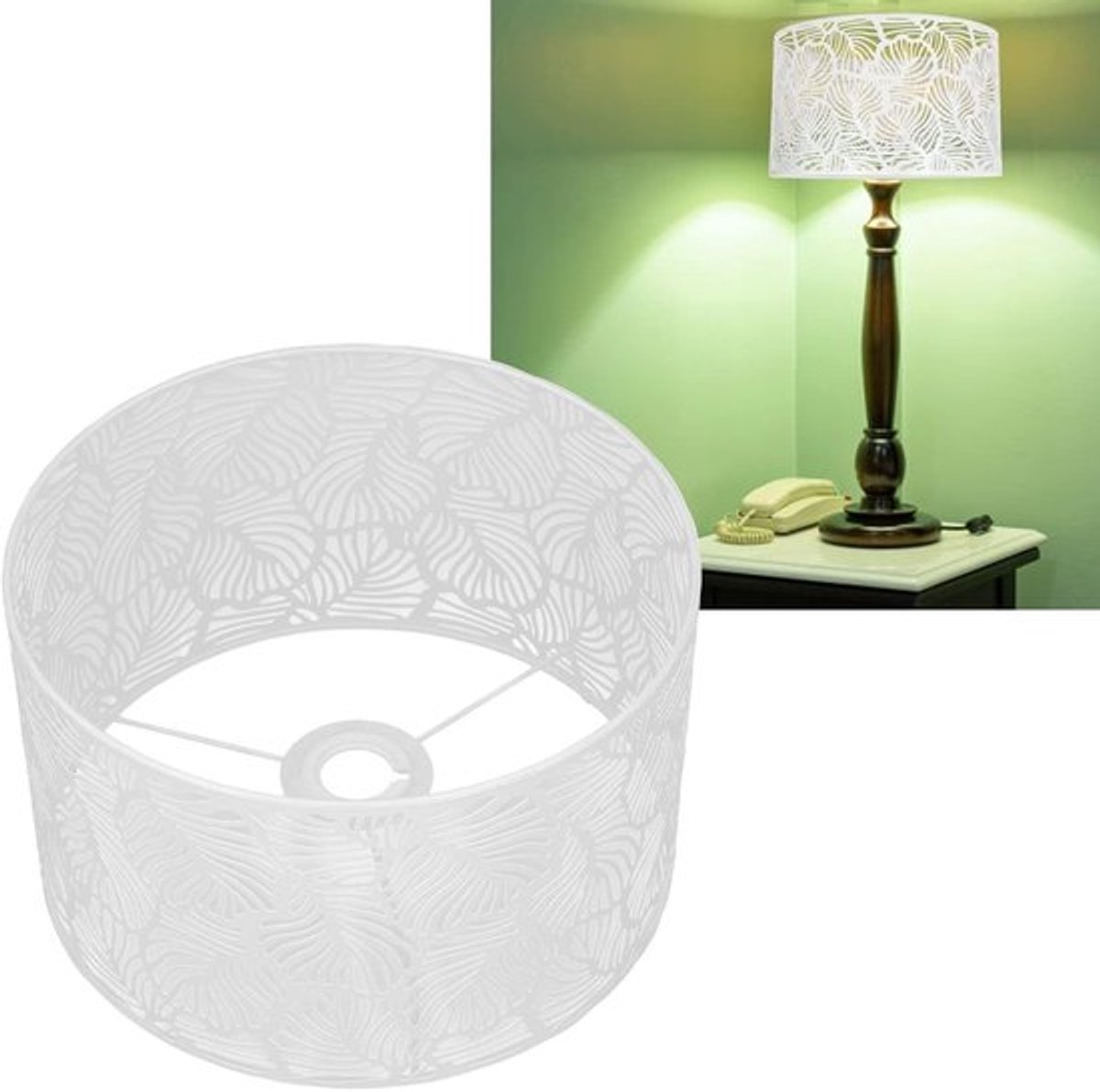 Dailygoody - Tafellampenkap - IJzeren lampenkap 16 cm hoog - Moderne