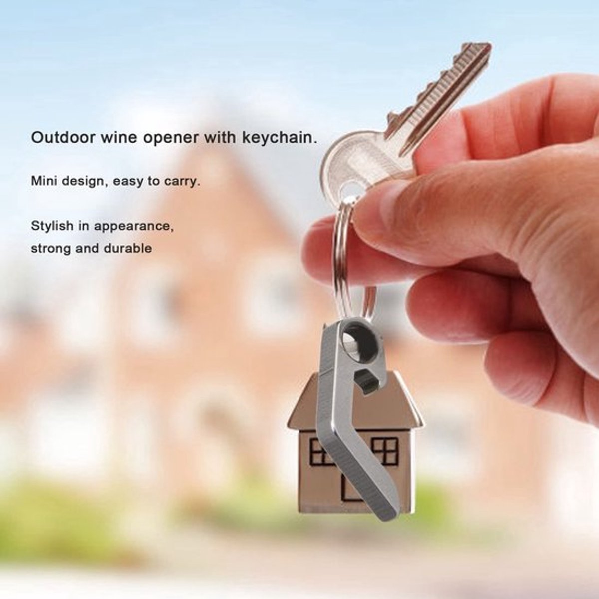 SPHProducts - Flesopener Sleutelhanger - Mini Bierflesopener - Handig