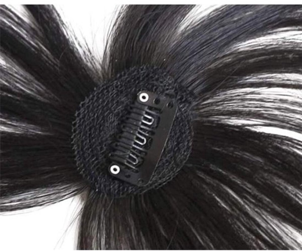 Dailygoody - Pony Pony voor Menselijk Haar - Natuurlijk Zacht - Zwart