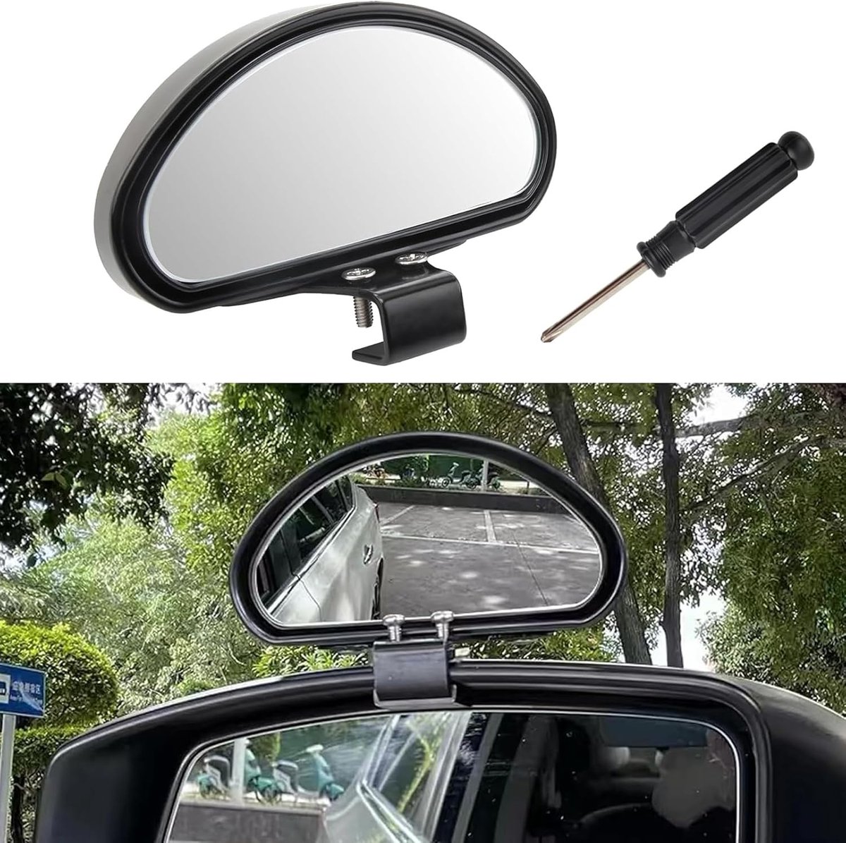 Dode hoekspiegel voor de auto, blinde spotspiegel, groothoekspiegel, trainingsachteruitkijkspiegel, auto-veiligheidsspiegel, instelbare achteruitkijkspiegel voor auto's, vrachtwagens, SUV's