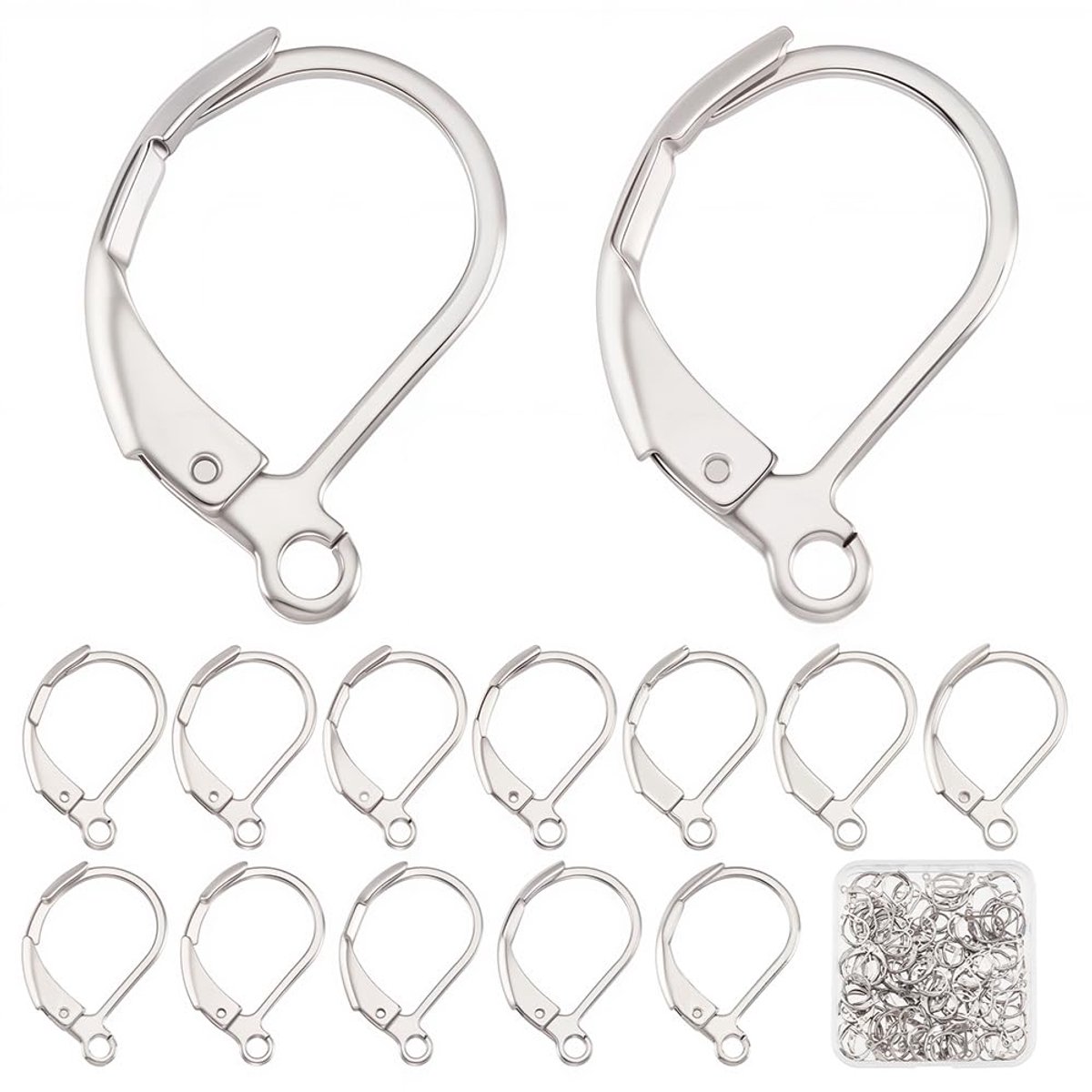Oorbel Haken 304 Rvs Leverback Haken Lever Back Oor Draden Leverback Oordraden Leverbacks Voor Sieraden Maken Accessoires Vrouwen Diy Dangle Oorbellen Craft