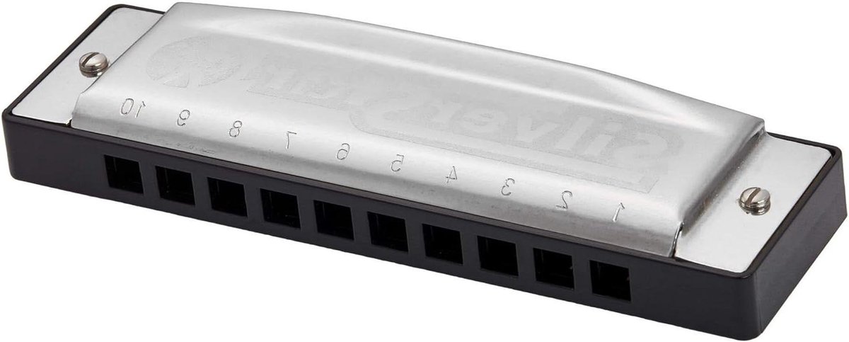 Muziek Instrument - Mondharmonica - Muziek Maken - Koperen Stemplaten - 10 Tonen - Zilver