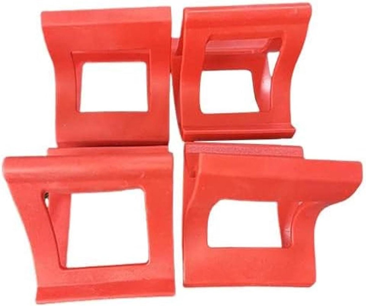 Skateboard Wielhouders - Skateboard Accessoires - Veilig Leren - Super Antislip - 5x5x6cm - Rood