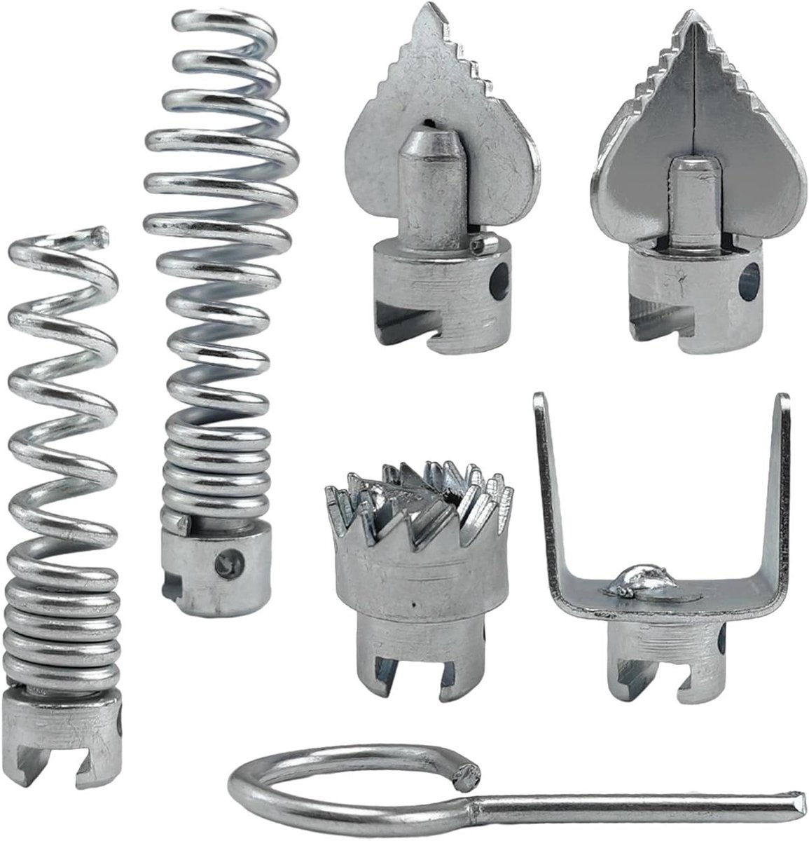 Reinigingskoppen Set - Afvoer Ontstopper - Verstopte Afvoeren Verhelpen - Mangaamstaal - 16 mm - Zilverkleurig
