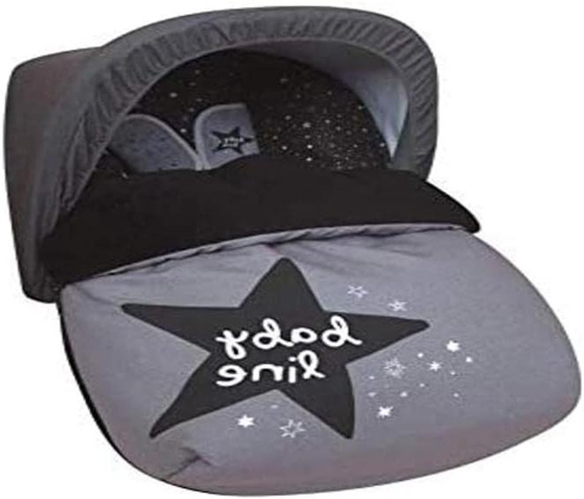 Universele Voetenzak - Fleece Babydrager - Warmte Buiten - Met Afneembare Dekking - 86 cm - Zwart