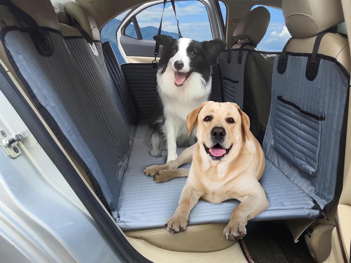 Achterbankverlenging Hond - Autostoelhoes - Veilig Reizen - Stevig Platform - 132 x 63 cm - Grijs
