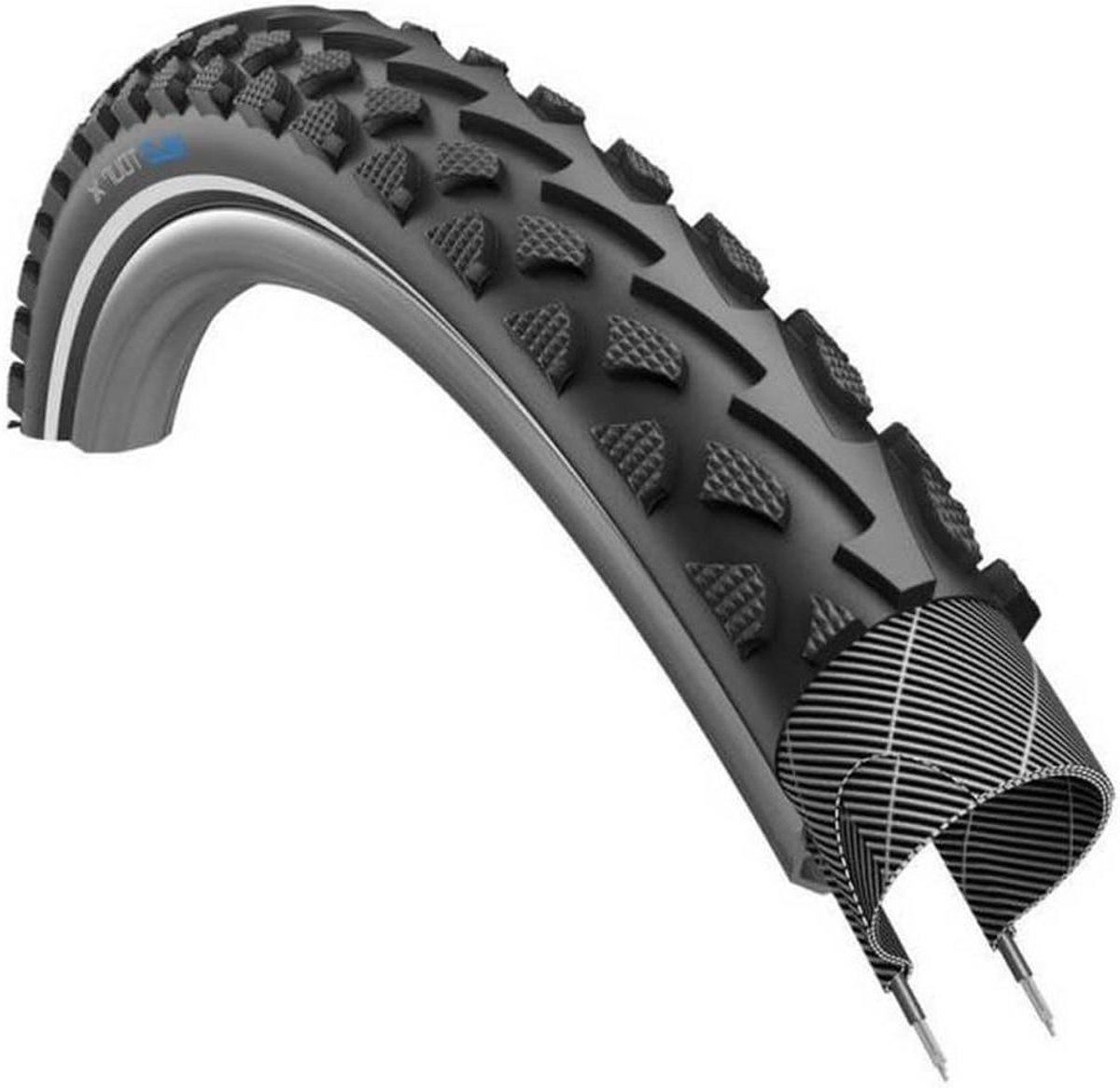 Fietsband - Banden - Fietstochten - Laag geluid profiel - 26 inch - Zwart