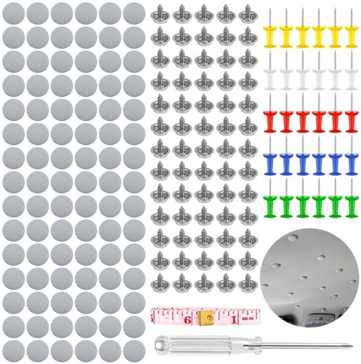 VT Goods - 90-delige reparatieset voor autoluifel - Complete set voor
