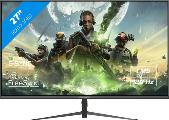 RAIDER 27 inch Gaming Monitor Full HD 120Hz IPS 1ms FreeSync G-Sync HDMI DisplayPort