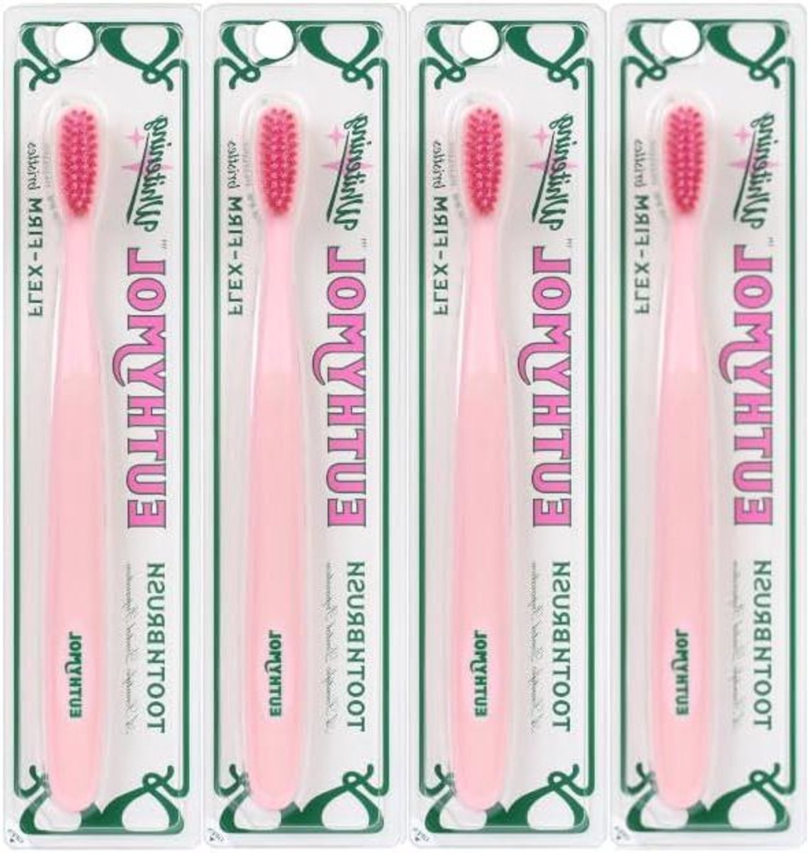 Tandenborstel - Mondverzorging - Dagelijkse Reiniging - Zachte Borstelharen - Compact Hoofd - Roze