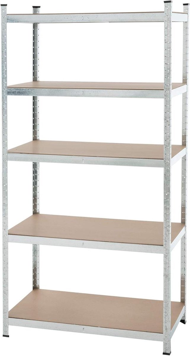 Opbergrek Zwaar Belastbaar - Stellingkast Werkplaats - Ruimte Creëren - Schroefloos Insteeksysteem - 200x100x50 cm - Gegalvaniseerd