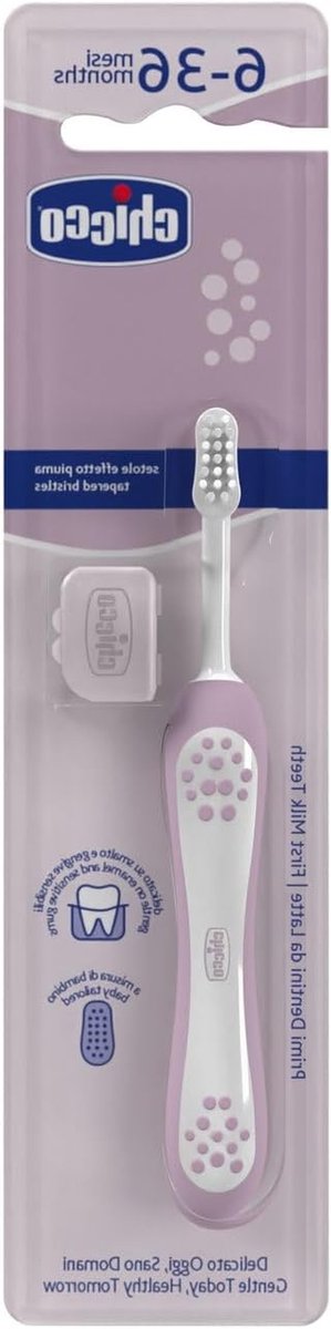 Baby Tandenborstel - Eerste Borstel - Mondhygiëne Leren - Zachte Borstelharen - 6 Maanden - Roze