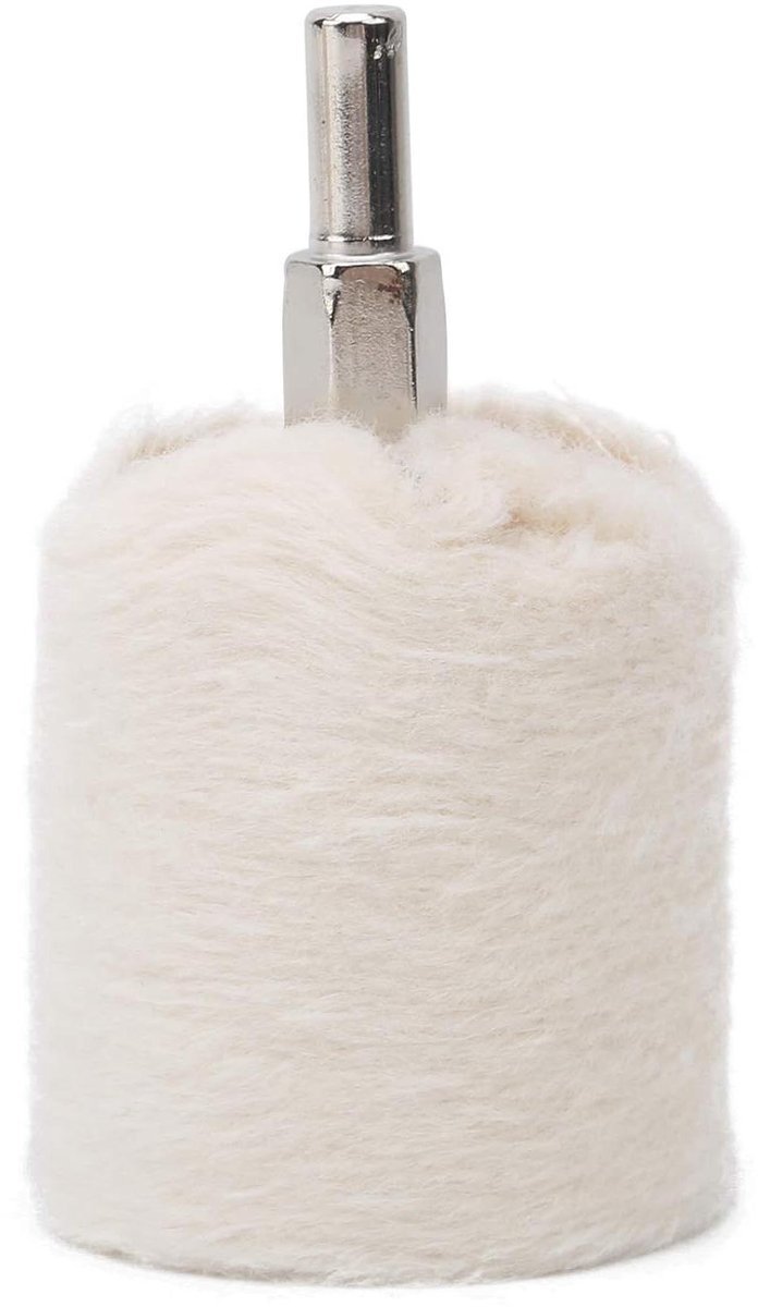 Polijstwiel Doek - Polijstschijf Buffer - Metaal Afwerken - Meerdere Stoffen Lagen - 40 mm - Wit