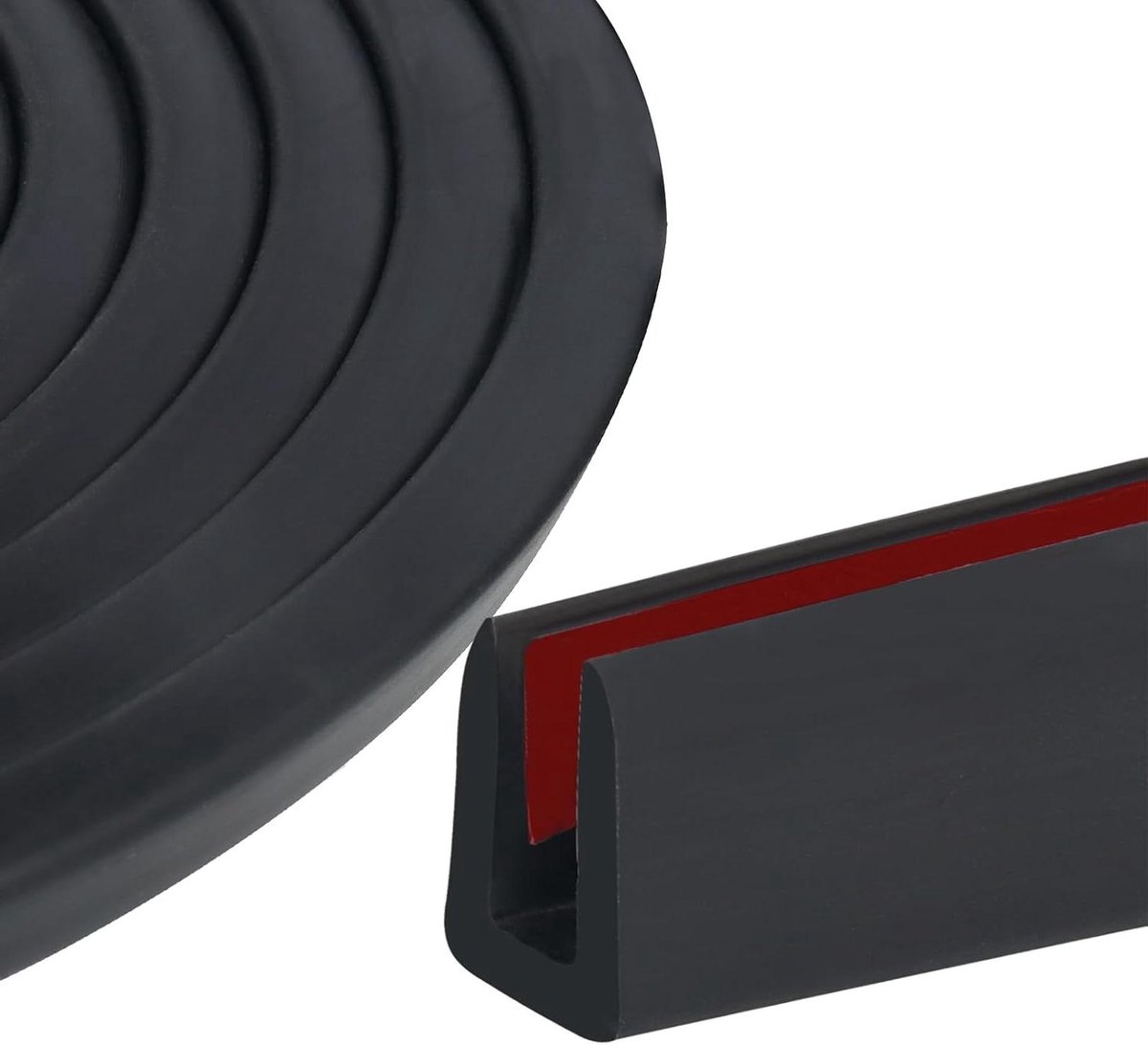 Randbeschermingsprofiel - U-profiel Rubber - Oppervlakken Beschermen - Flexibel EPDM Materiaal - 6mm x 3m - Zwart