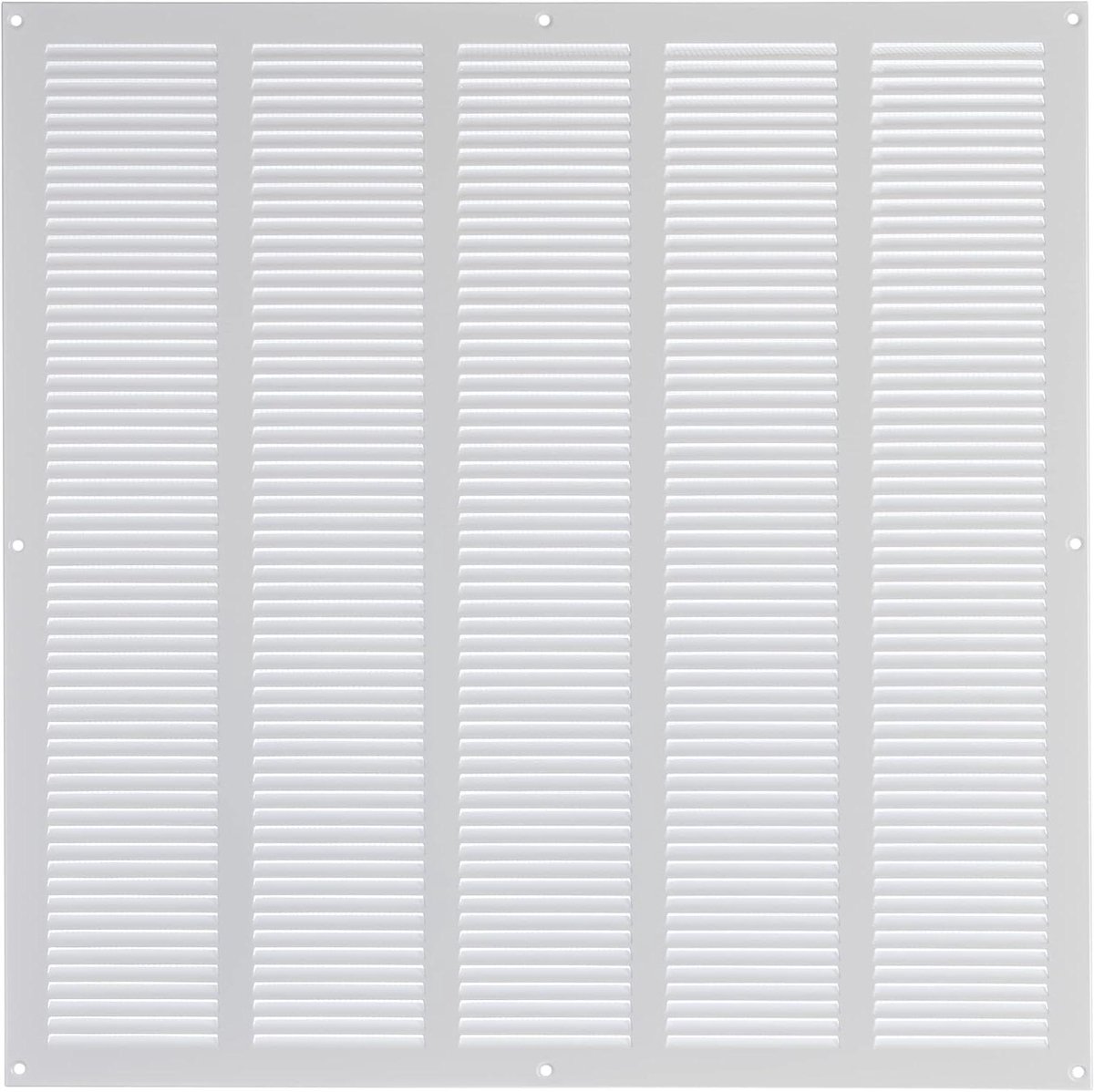 Ventilatierooster Metaal - Afvoerrooster Vliegengaas - Ventilatie Verbeteren - Insectenbescherming - 500x500mm - Wit
