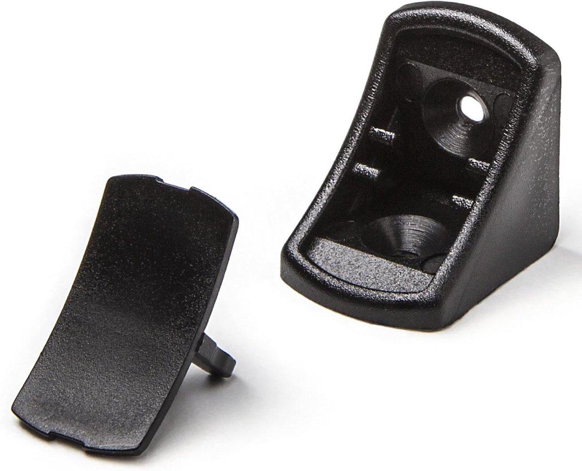 Corpusverbinder Hoekverbinder - Kastverbinder Meubelverbinder - Meubels Versterken - Universele Hoekverbinder - 24 x 24 x 20 mm - Zwart