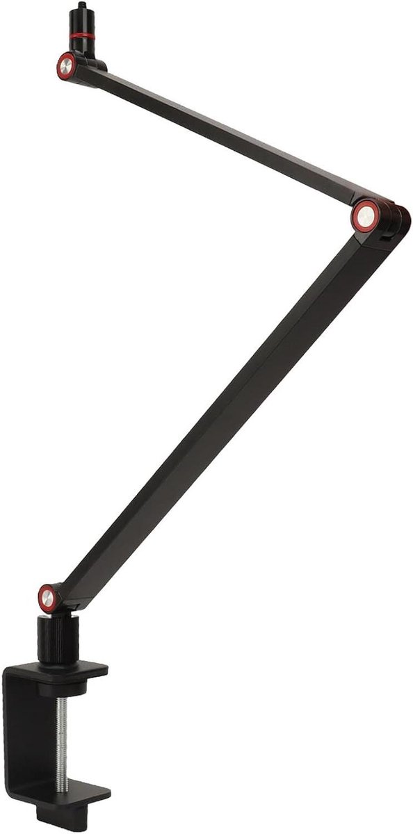 Opvouwbare Projectorstandaard - Draaibare Armsteun - Projector Positioneren - Zachte Meubelbescherming - Max 8 cm Dikte - Zwart