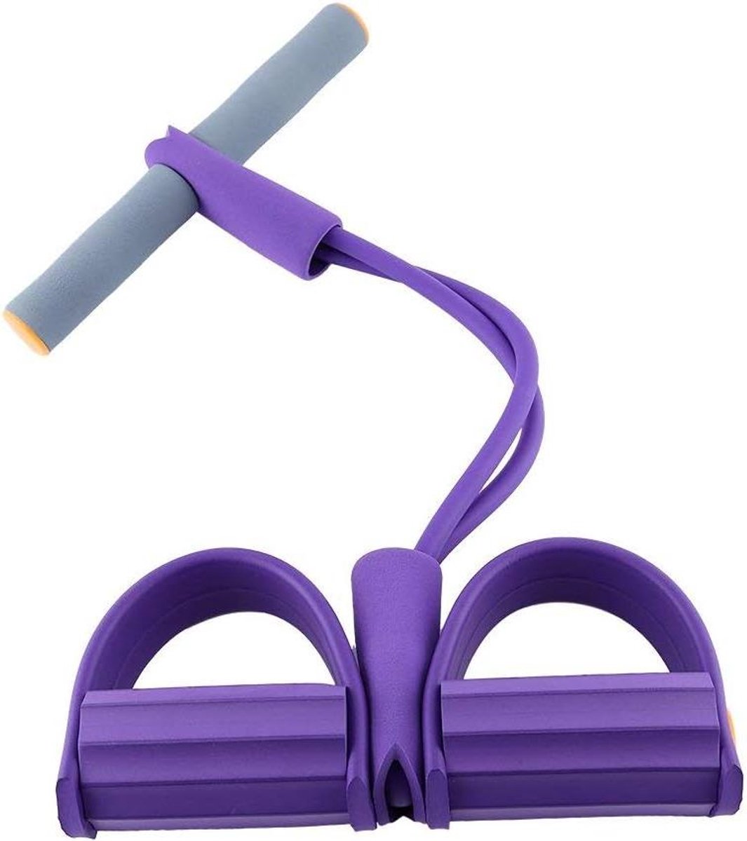 Buikspier Trainer - Fitness Pedalen - Thuis Sporten - NBR Schuim Handvat - 120cm Lengte - Paars