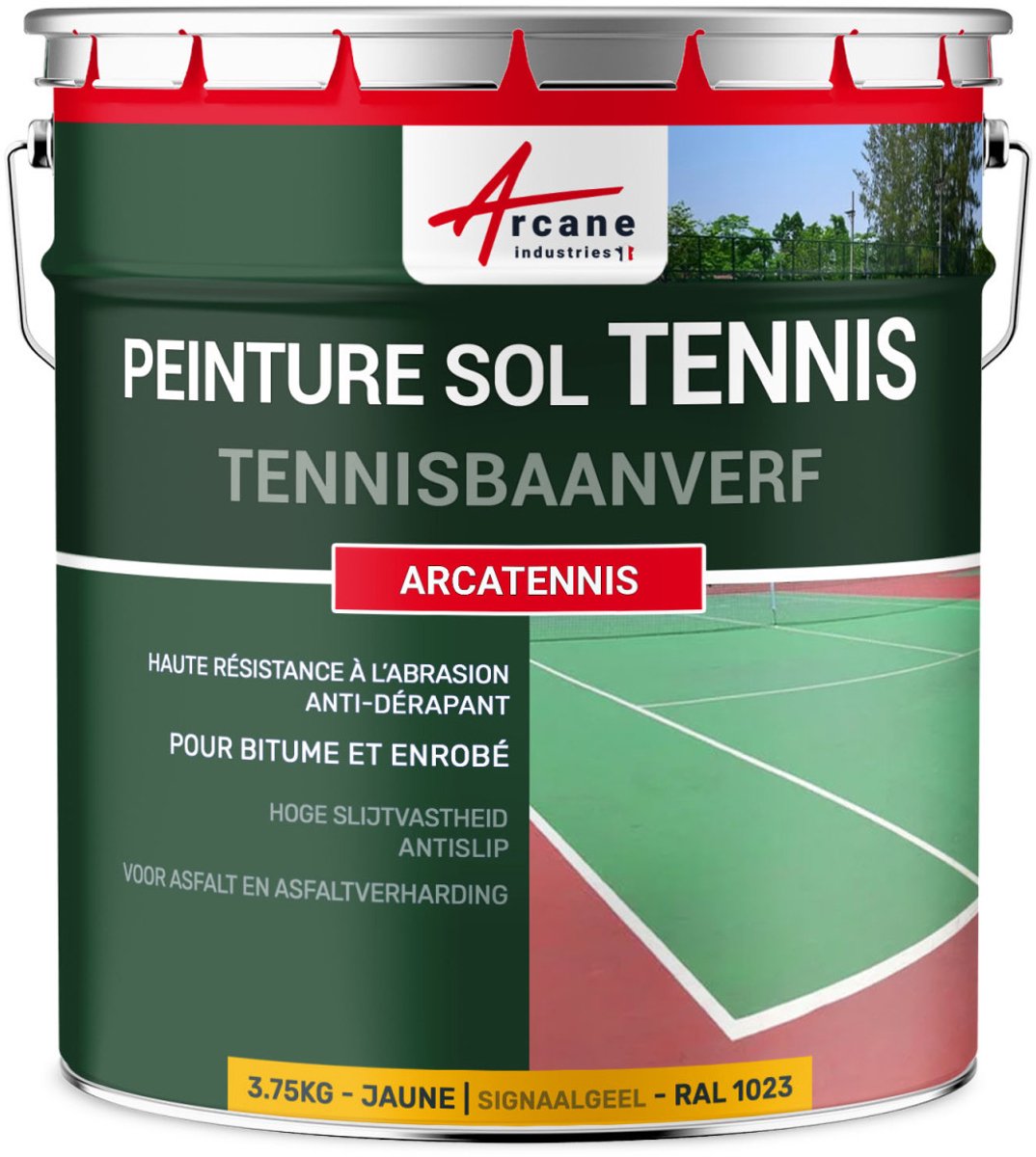 Antislip verf voor tennisbaan - ARCATENNIS