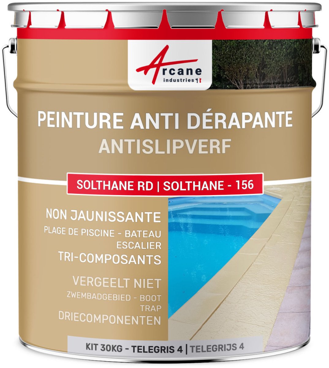 Antislip vloerverf voor buiten binnen - SOLTHANE - 156