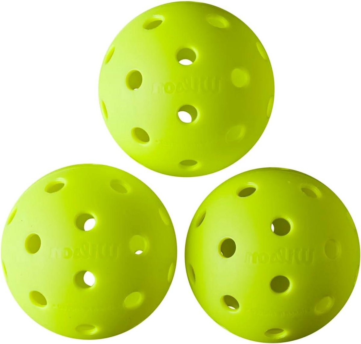 Pickleball Ballen - Sportballen Tennis - Sporten Buiten - Officiële Maat - 3 Stuks - Geel