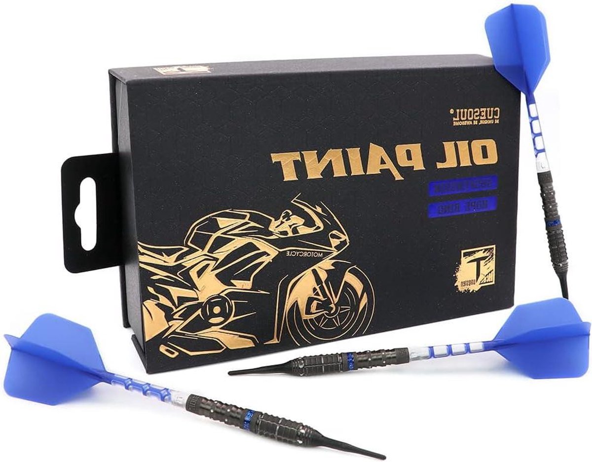 Dart Set - Soft Tip Darts - Spel Spelen - 90% Tungsten - 22g - Olieverf Afwerking