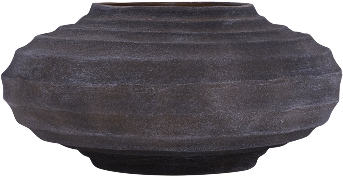 PTMD Kody Brown Stone Wash Casted Alu Ribbed Pot Bruin