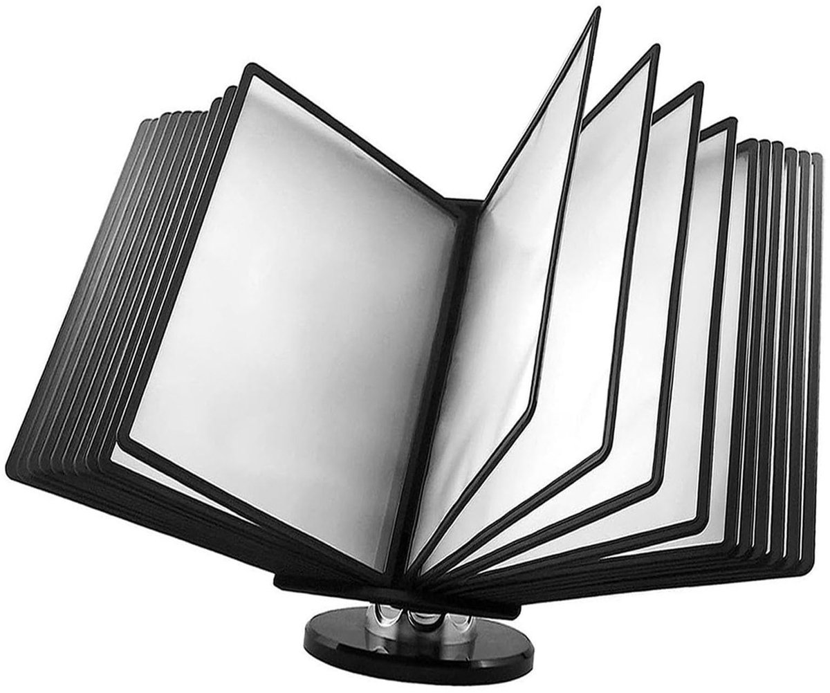 Bureau-Organizer Voor Documenten, Wandmontage - Metalen Documenthouder Met 20 Vakken En Klep Voor A4-Documenten, Verstelbaar Voor Thuisgebruik.