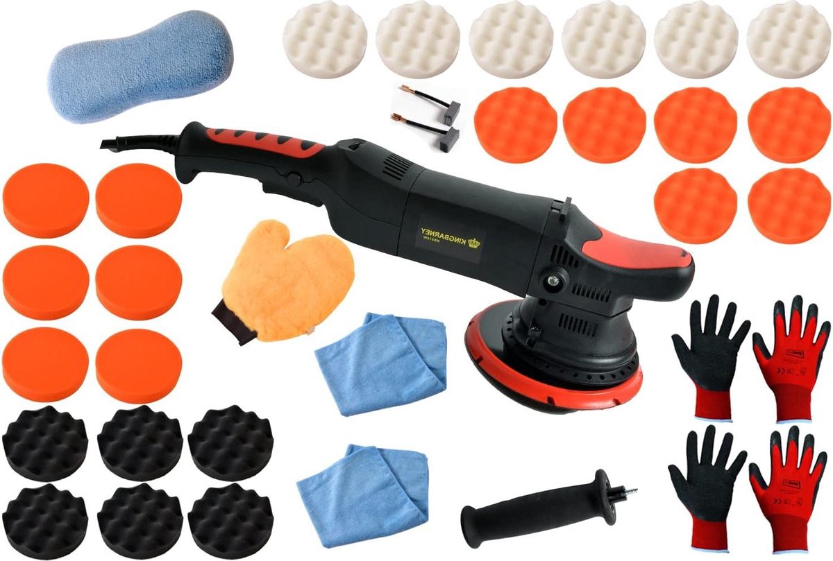 Excentrische Polijstmachine 810 Watt met Koffer - Ideaal voor Auto en Lakoppervlakken