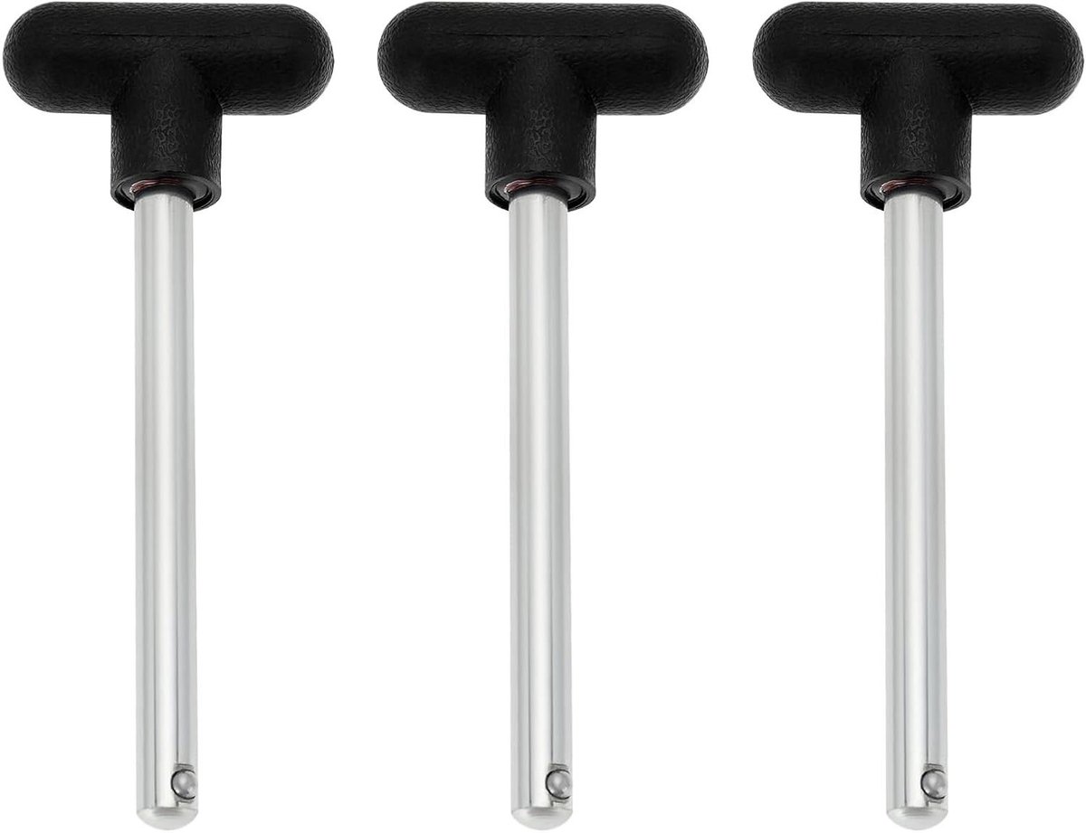 Gewichtsstapel Pin - Fitness Pin Verstelpin - Gewicht Aanpassen - Standaard Maat - 100mm Lengte - Zwart Zilver