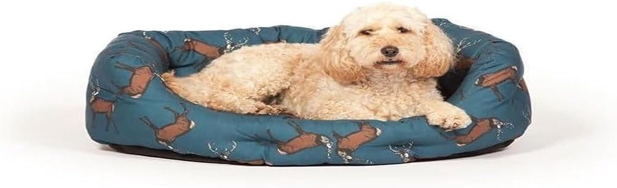 Hondenmand - Huisdierbed Hondenkussen - Comfortabel Slapen - Machine Wasbaar - 30 Inch - Blauw