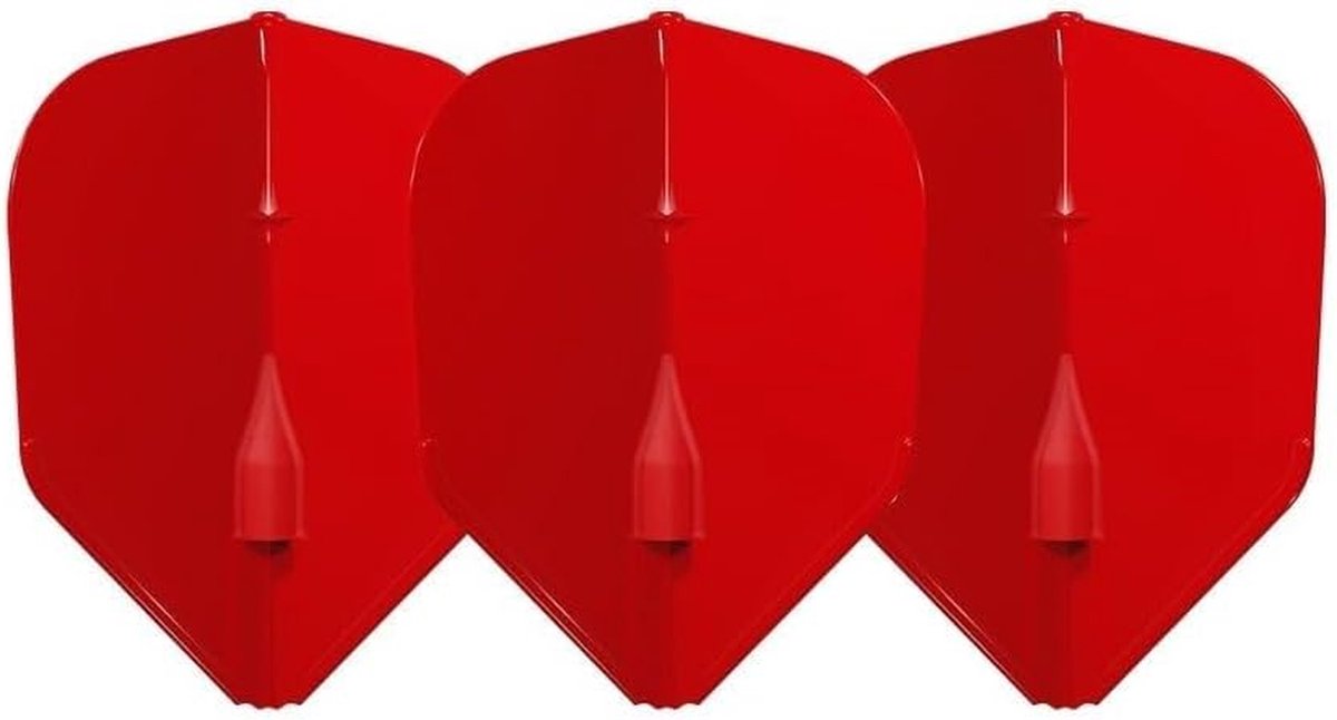 Dart Flights - Standaard Flights - Darts Spelen - L3EZ Shape - Standaard Smal Nr. 6 - Rood
