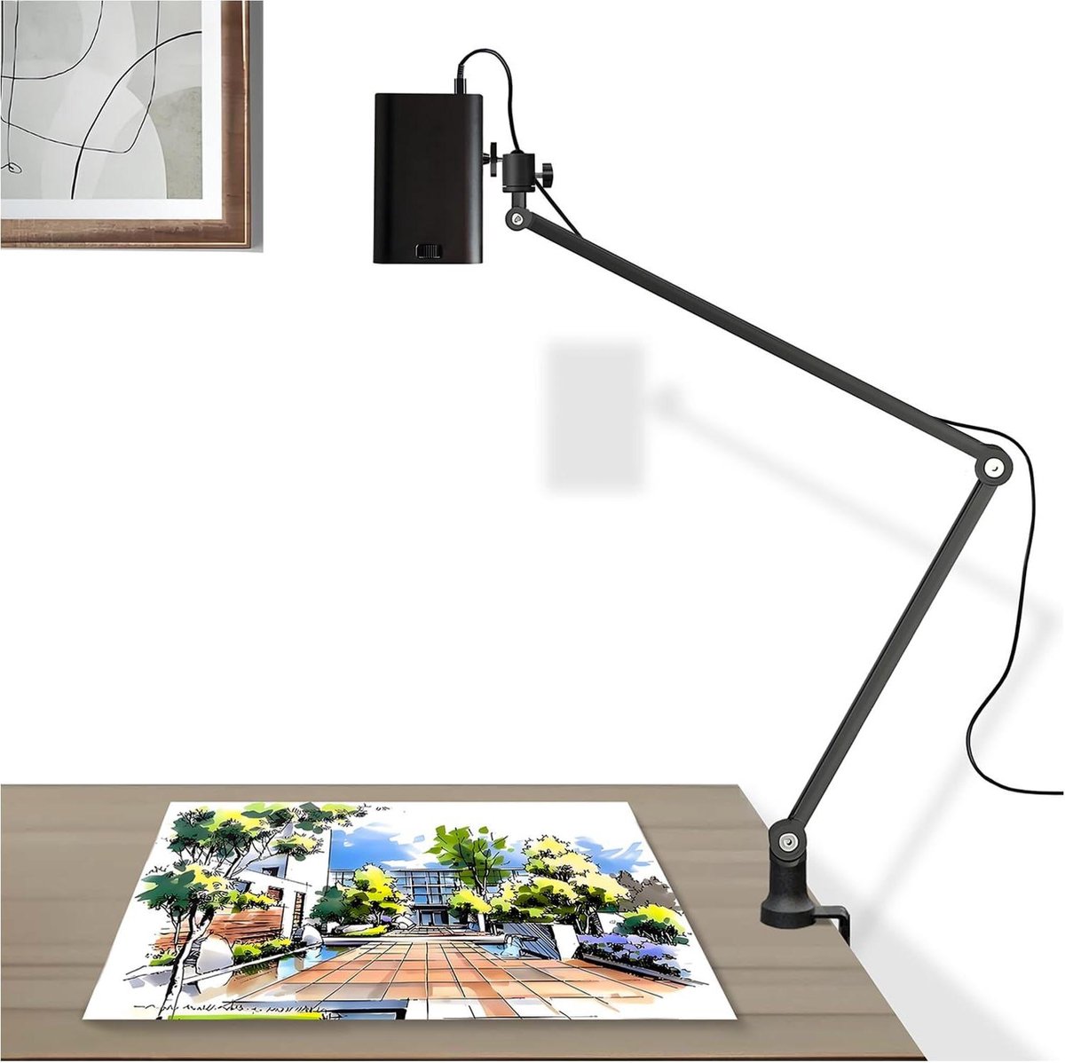 Tekenprojector Kunstprojector - Slimme Schetser Beamer - Afbeeldingen Traceren - Hoge Resolutie 4K - 3.2m Projectie - Zwart
