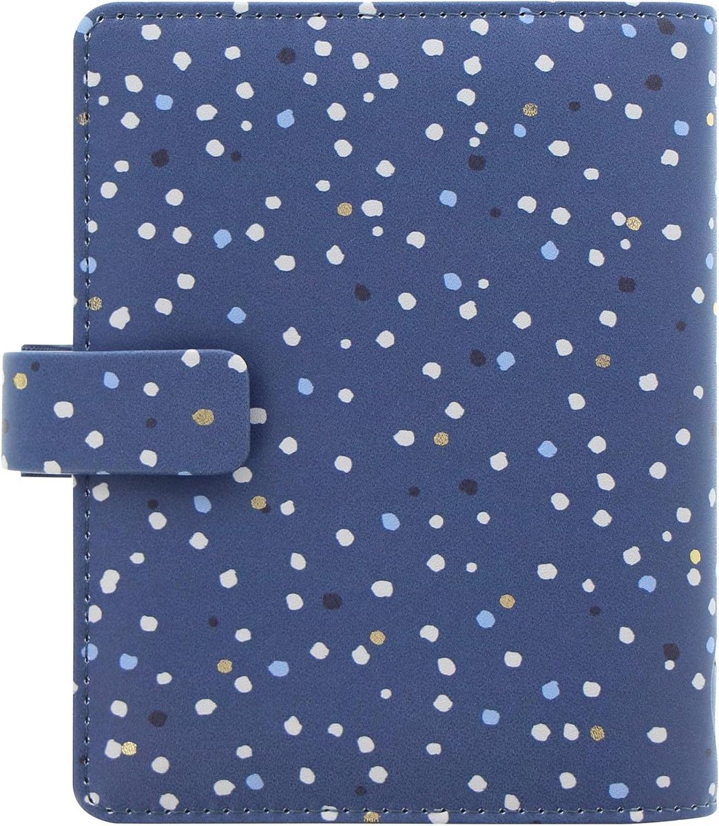 Pocket Organizer - Agenda Planner - Dagelijkse Planning - Zachte Polyurethaan - 81mm x 120mm - Blauw Sneeuw