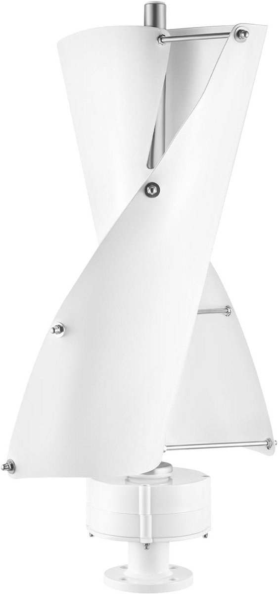 Windturbine Generator - Energie Opwekker - Duurzame Stroom - Geluidsarme Werking - 500 Watt - Wit