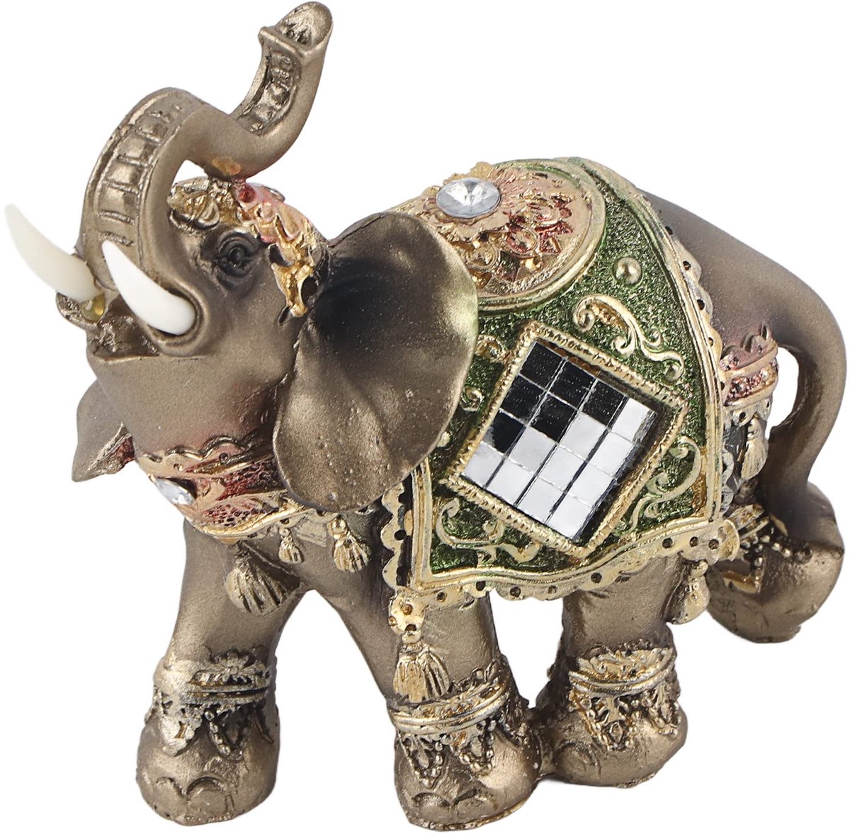 Olifant beeldje, ornamenten Lucky Feng Shui Lucky Home autorek decoratie decor (medium)
